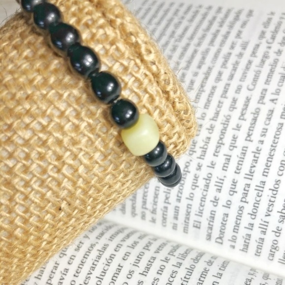 Alquimia Jewelry - ONYX PROTECTION OS BRACELET YELLOW JADE